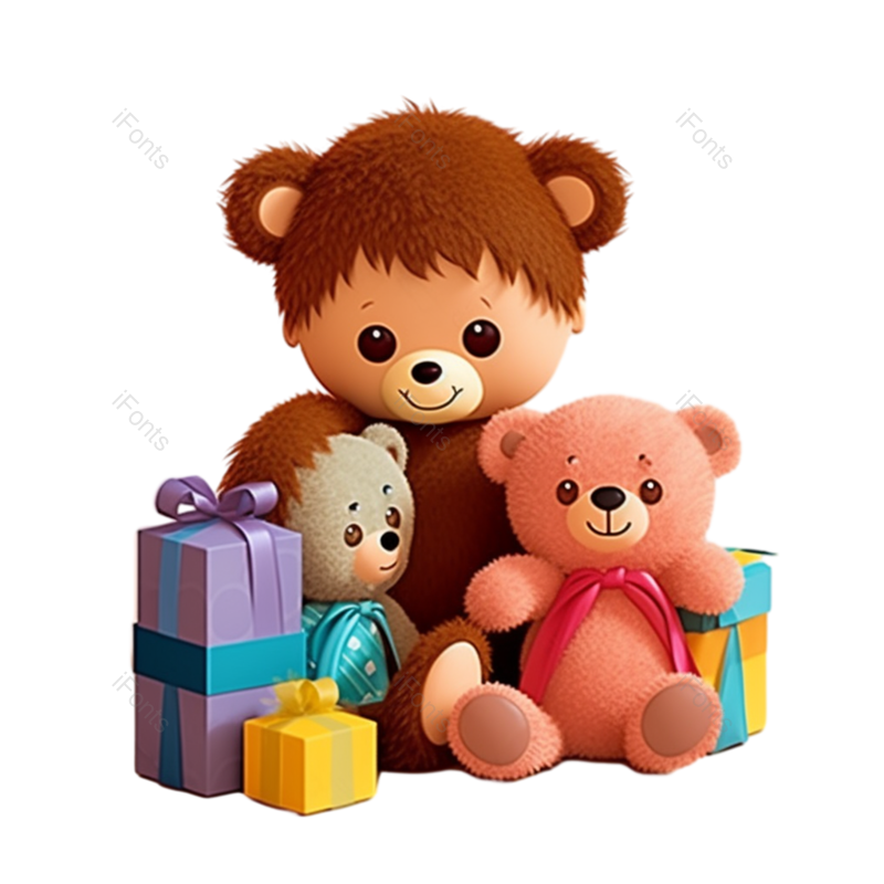 儿童节图片,元素元素,礼盒PNG,蝴蝶结免抠素材